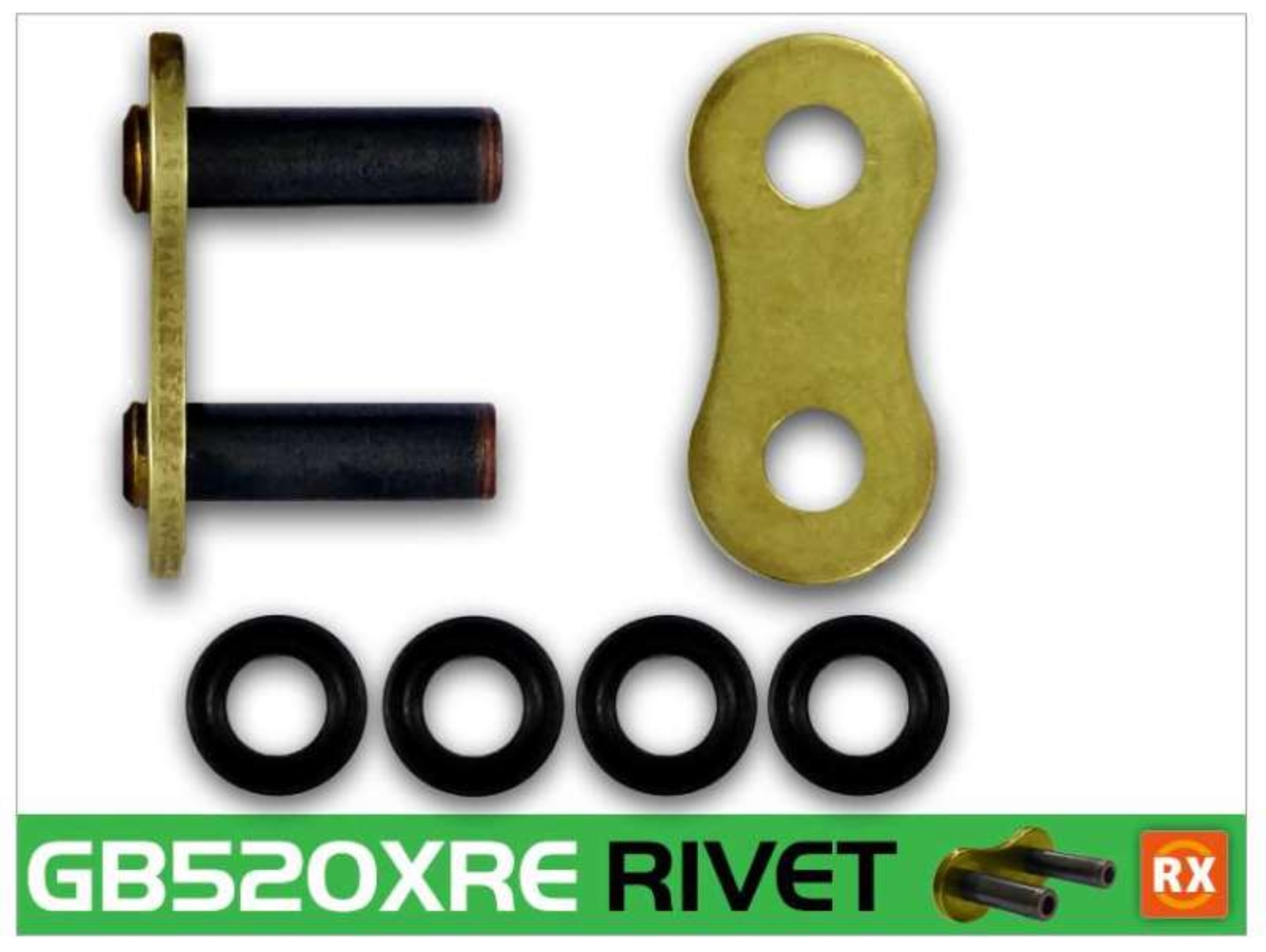 Picture of RK Chain 525XRE-RIVET - Natural