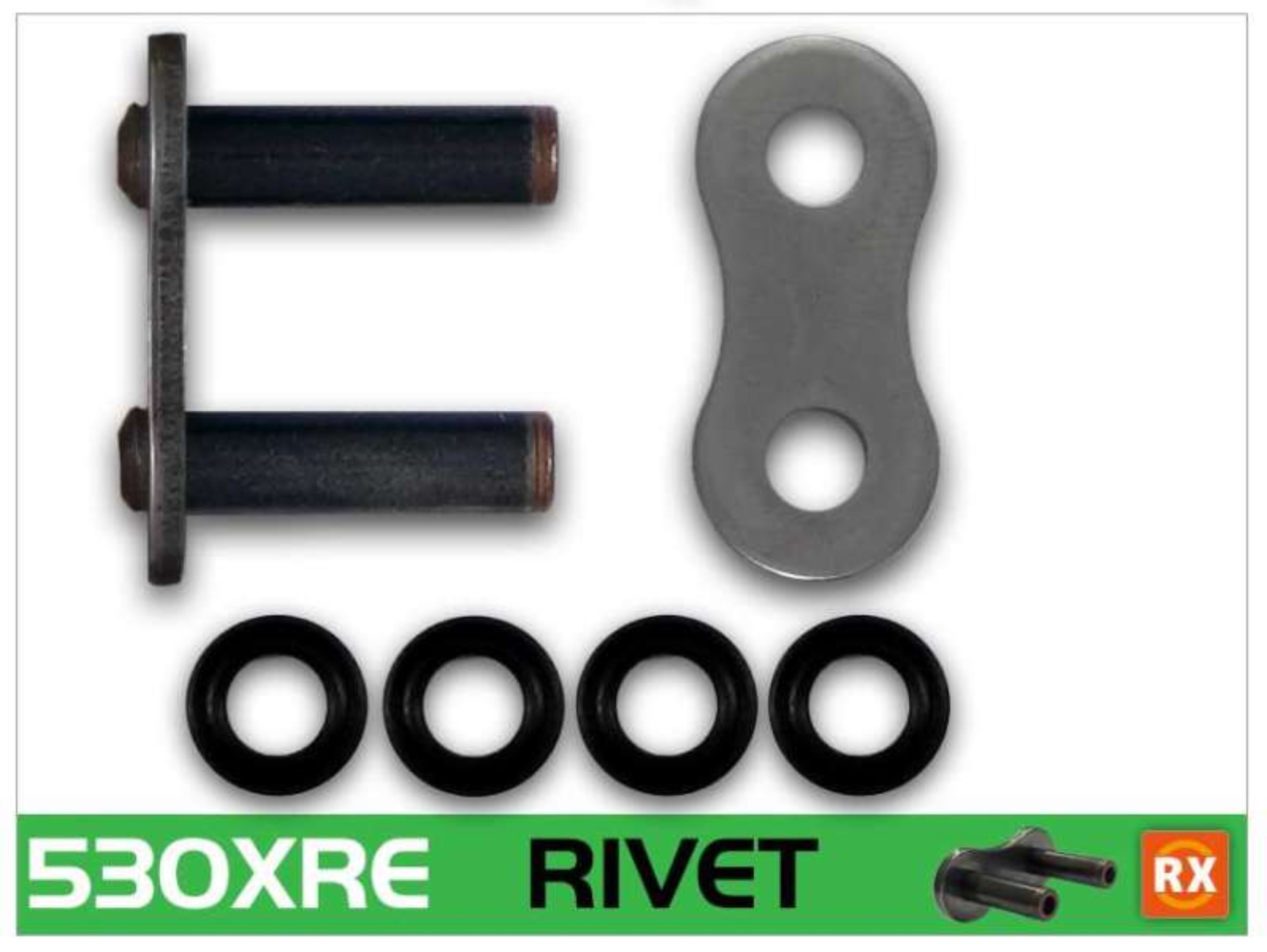 Picture of RK Chain 530XRE-RIVET - Natural