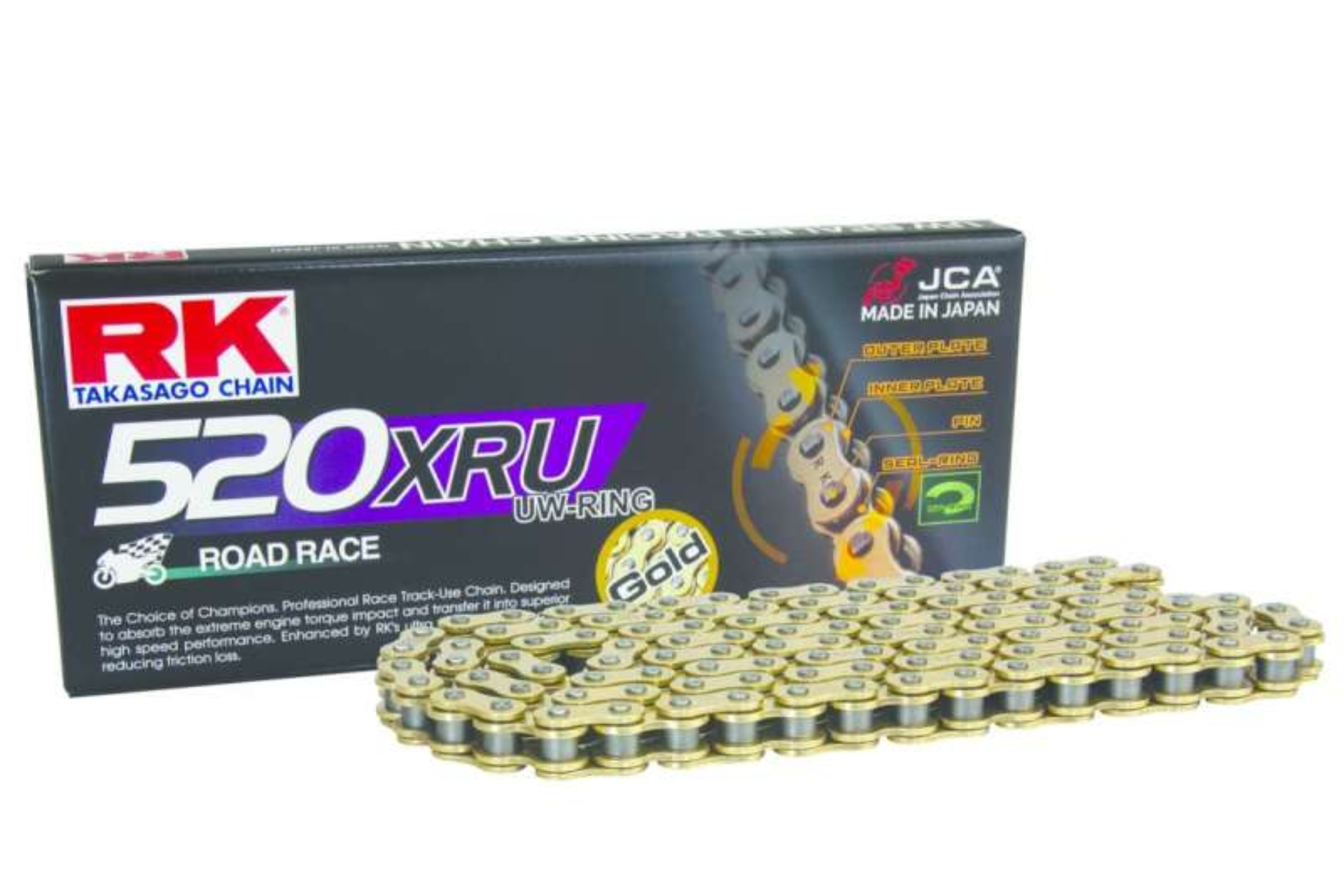 Picture of RK Chain GB520XRU-100FT U-Ring- Gold