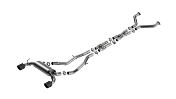 Picture of Borla 23-24 Nissan Z 2.5in S-Type Cat Back Exhaust 4.5in Tip - Carbon Fiber Black Anodized