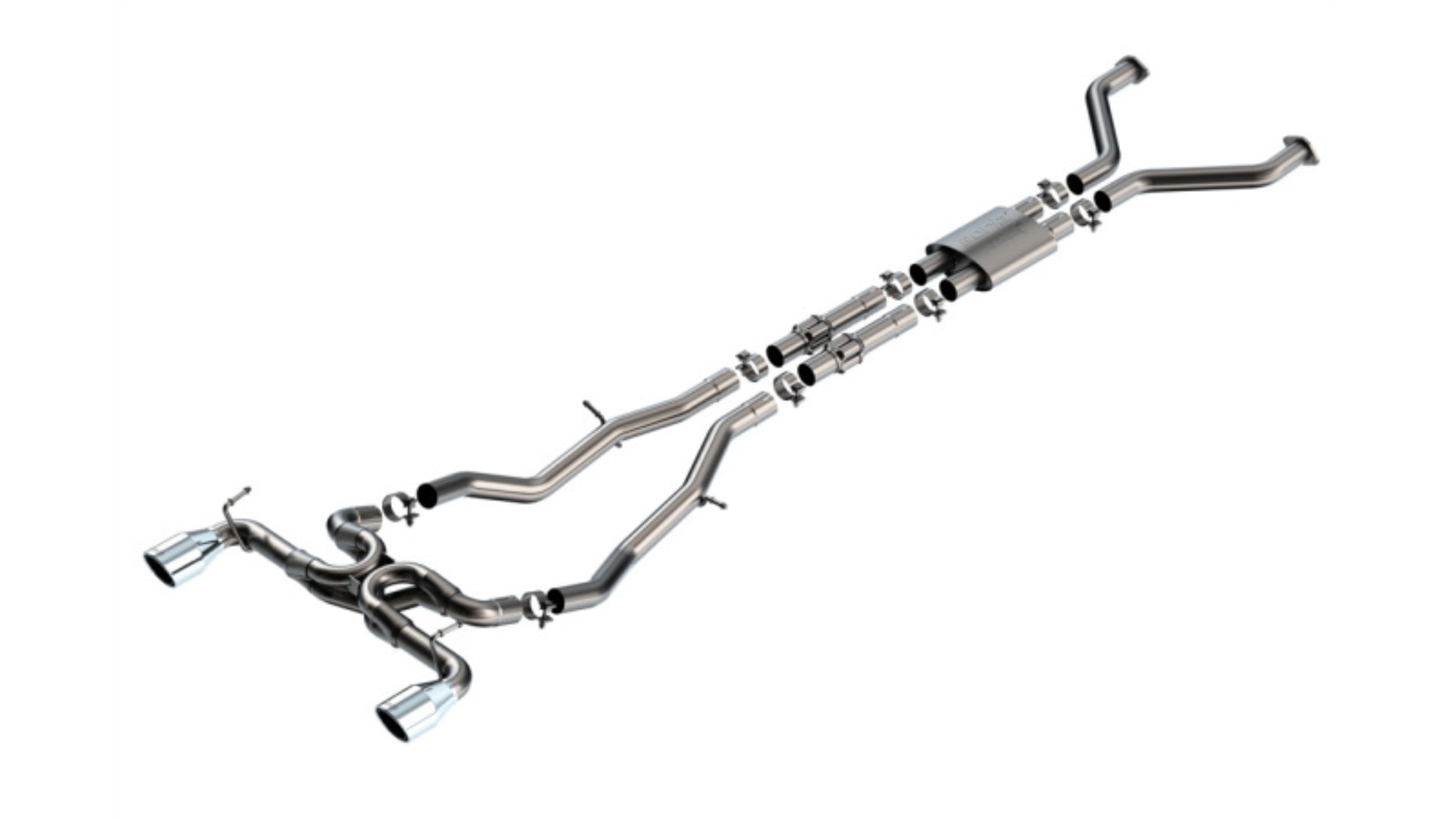 Picture of Borla 23-24 Nissan Z 2.5in ATAK Cat Back Exhaust 4.5in Tip - Stainless Steel