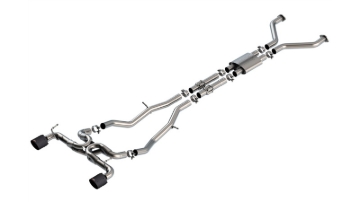 Picture of Borla 22-24 Nissan Z 2.5in ATAK Cat Back Exhaust 4.5in Tip - Carbon Fiber Black Anodized