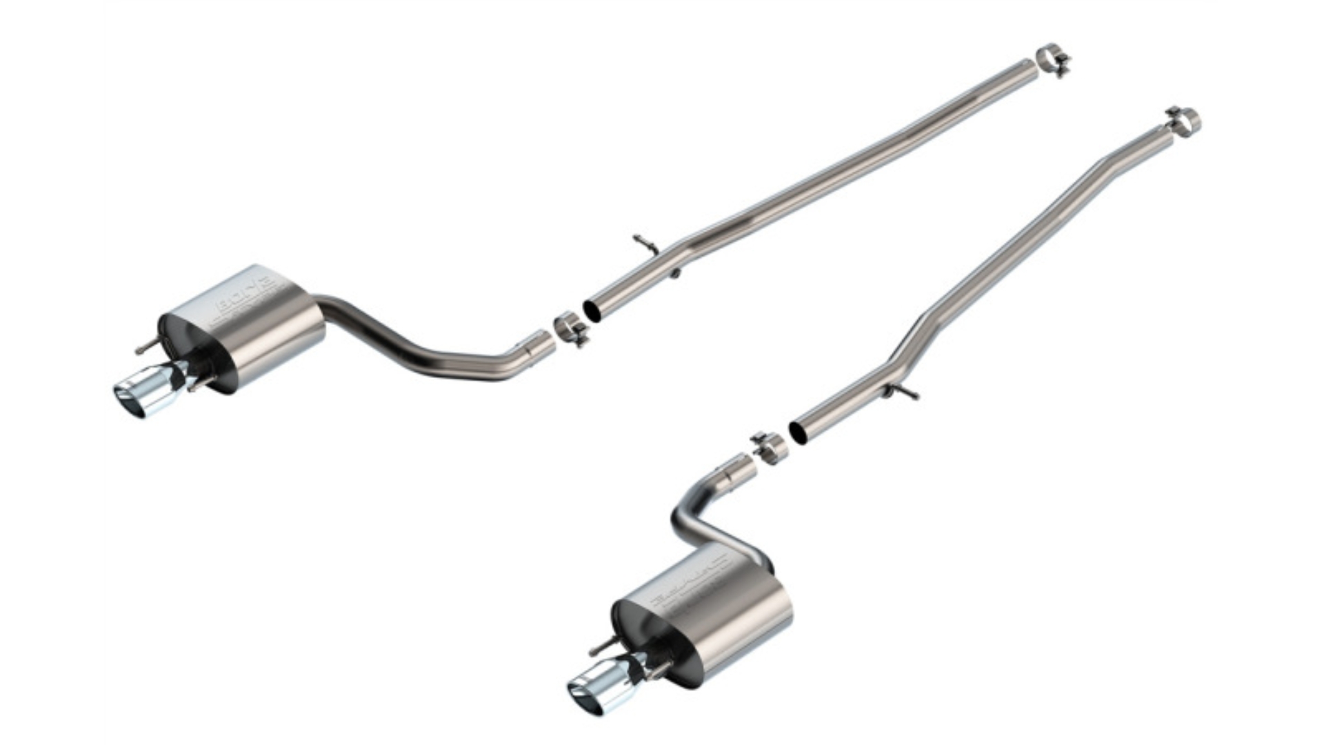 Picture of Borla 16-17 Lexus IS200T / 18-24 Lexus IS300 2.25in S Type Cat Back 4.25in Tip - Stainless Steel Tip