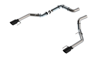 Picture of Borla 21-23 Ford Raptor 3in Tail Pipe Kit 4.5in Tip - Black Chrome
