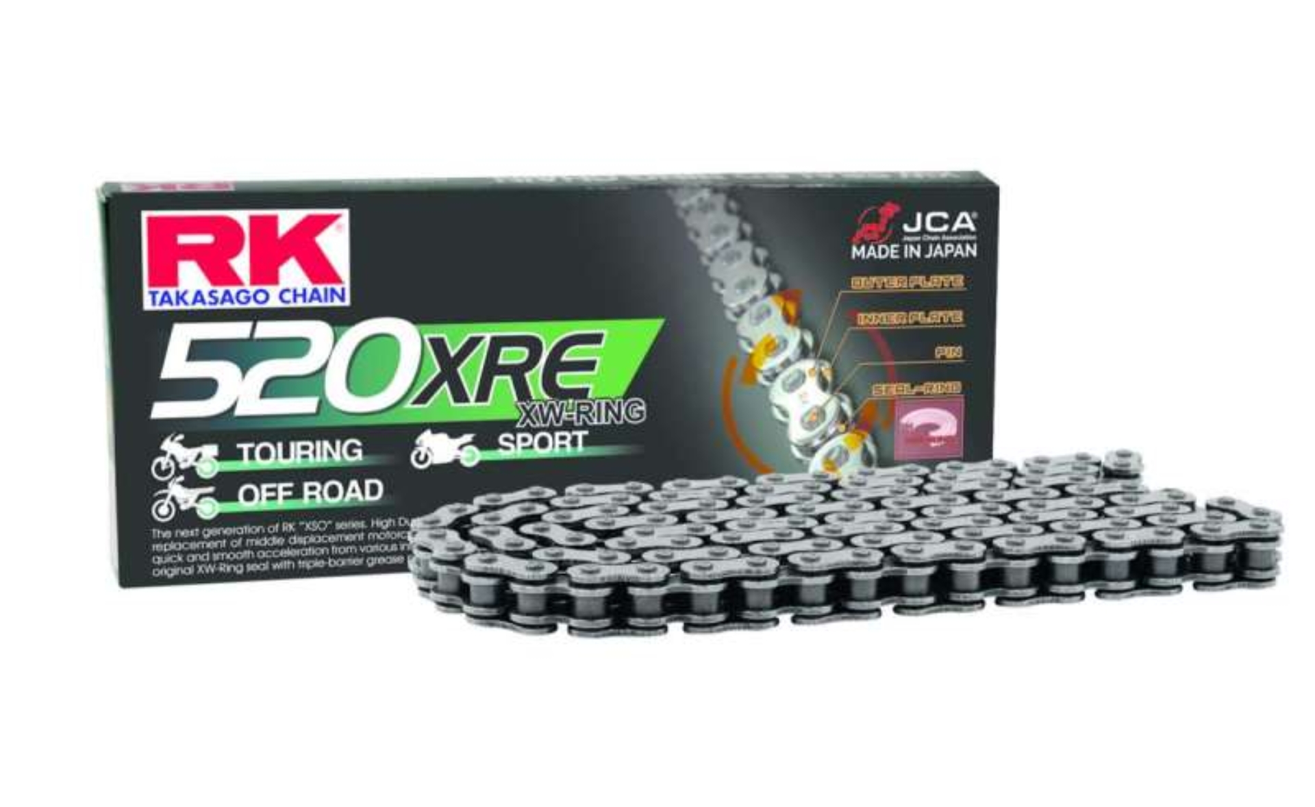Picture of RK Chain 520XRE-106L XW-RING NATURAL
