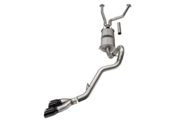 Picture of Corsa 22-25 Toyota Tundra 4WD 3in Sport Cat-Back Side Exit Exhaust System w/ Twin 4in Black PVD Tips