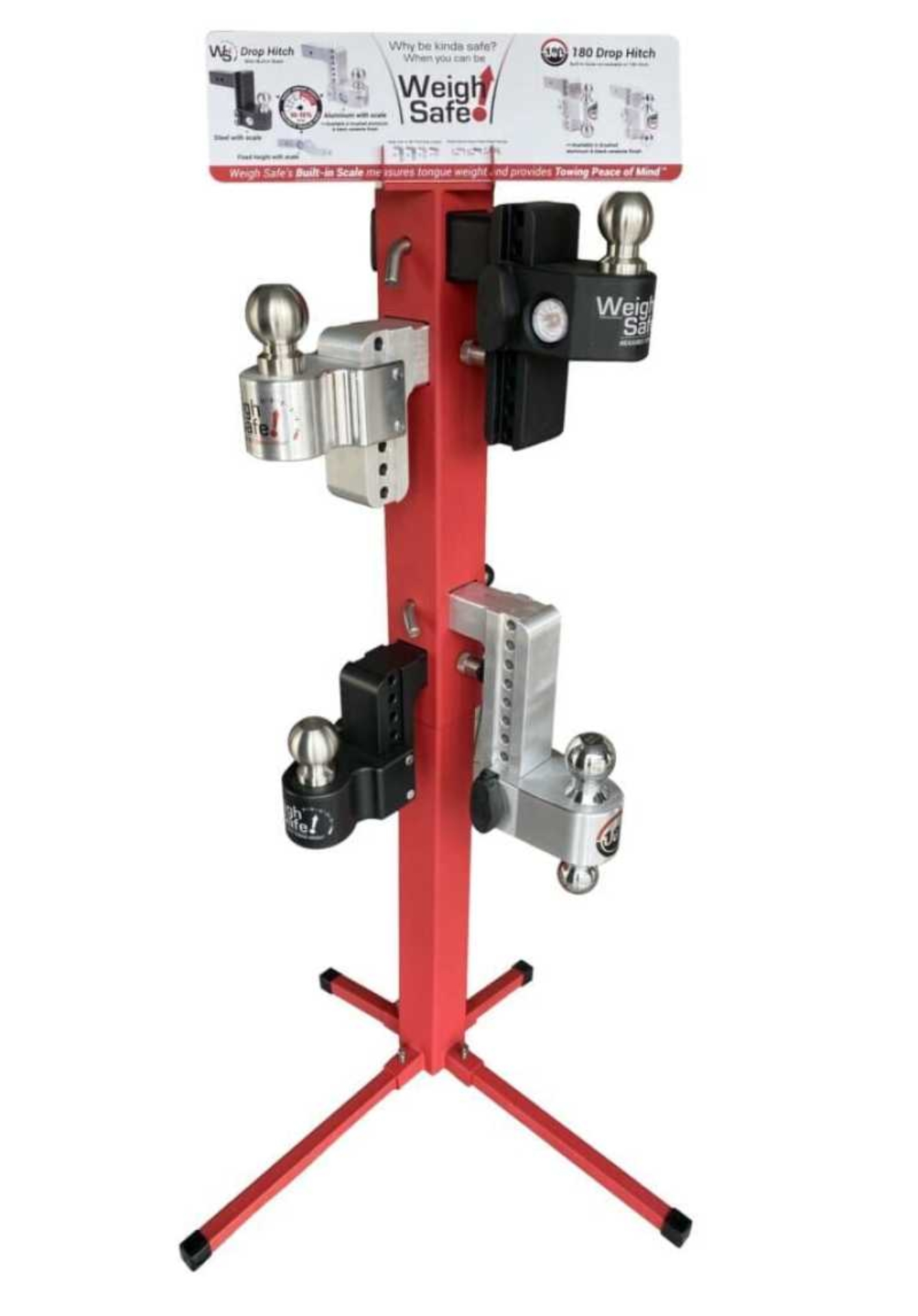 Picture of Weigh Safe Regular POP Display Stand - Red
