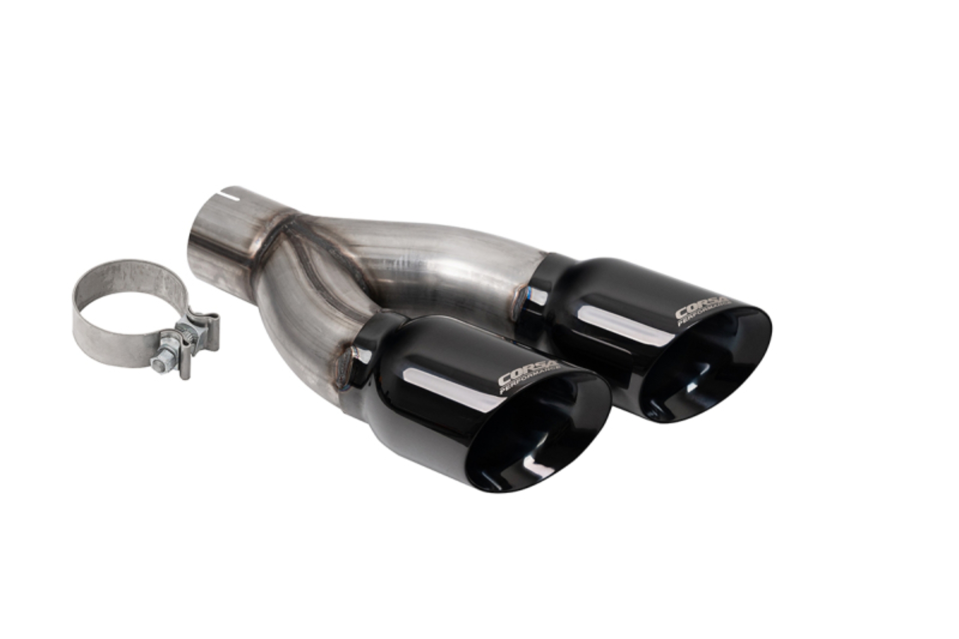 Picture of Corsa 2022-2024 Toyota Tundra 4WD 4in Single Side Dual Outlet Tip Kit - Black PVD
