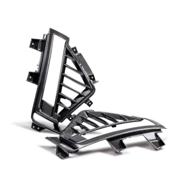 Picture of Anderson Composites 22-24 Cadillac CT5 Black Wing Type-OE Carbon Fiber Side Grilles