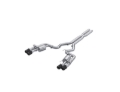 Picture of MBRP 2024+ For Mustang GT (S650) 3in Cat-Back Quad Tip - 4in Carbon Fiber Tips