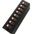 Picture of sPOD 09-18 Jeep Wrangler JK Add On Red LED 8-Switch Panel (for SourceSE)
