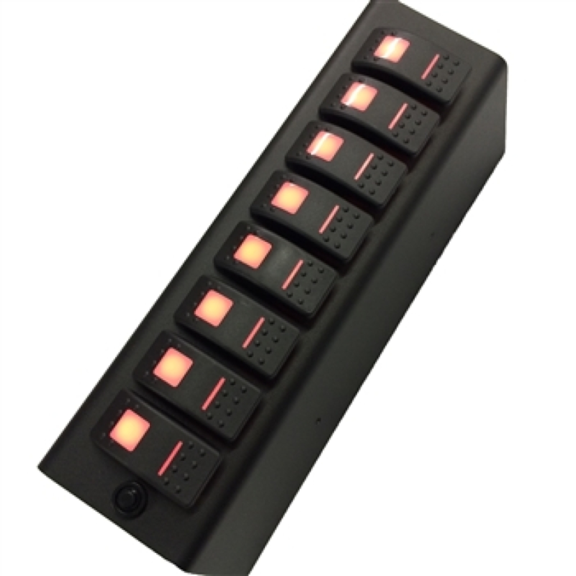 Picture of sPOD 09-18 Jeep Wrangler JK Add On Red LED 8-Switch Panel (for SourceSE)