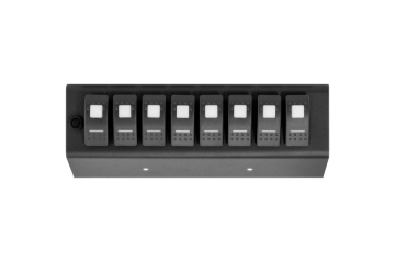 Picture of sPOD 07-08 Jeep Wrangler JK Add On Red LED 8-Switch Panel (for SourceSE)