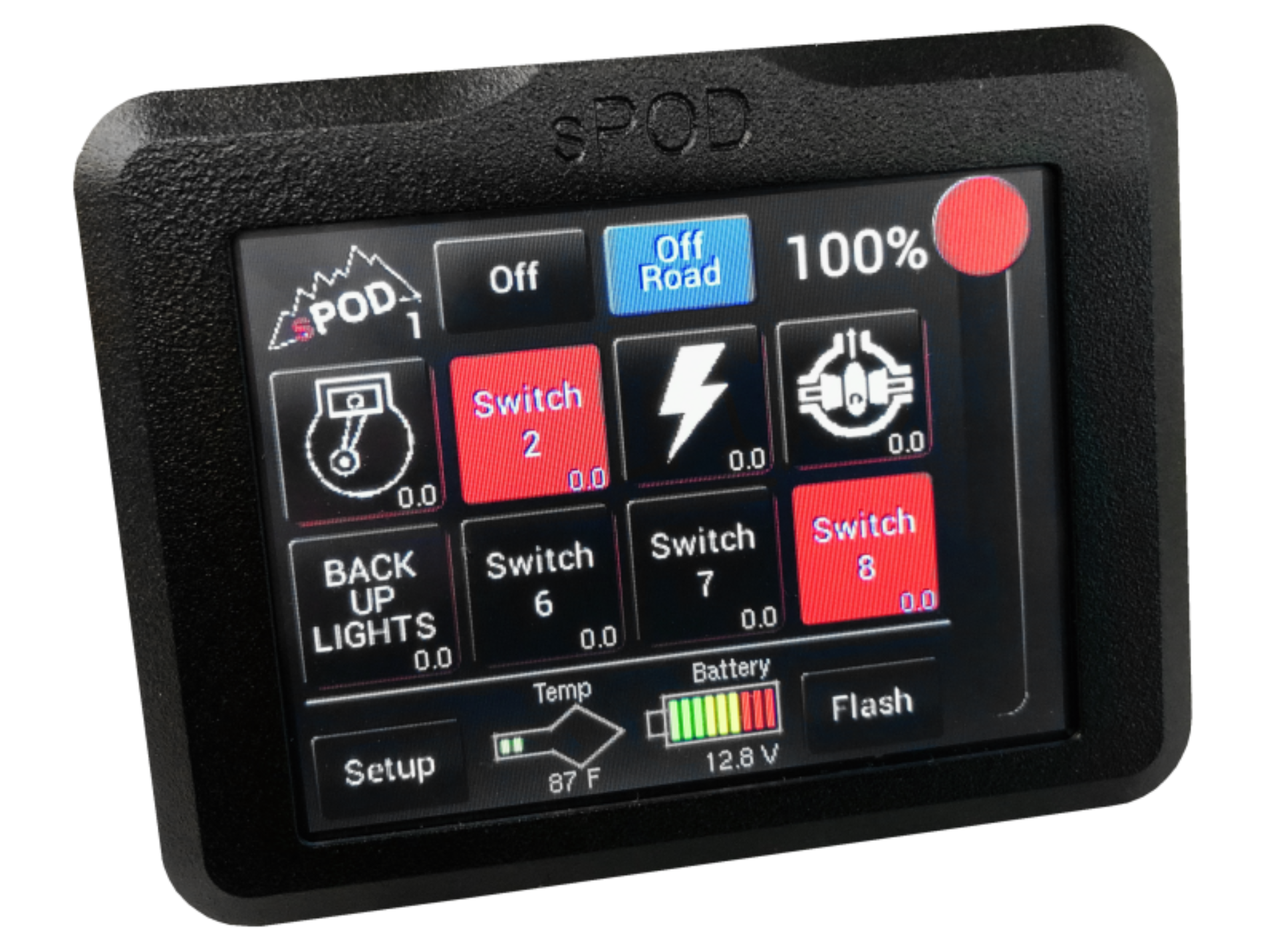 Picture of sPOD 8 Circuit Systems Add-On Touchscreen
