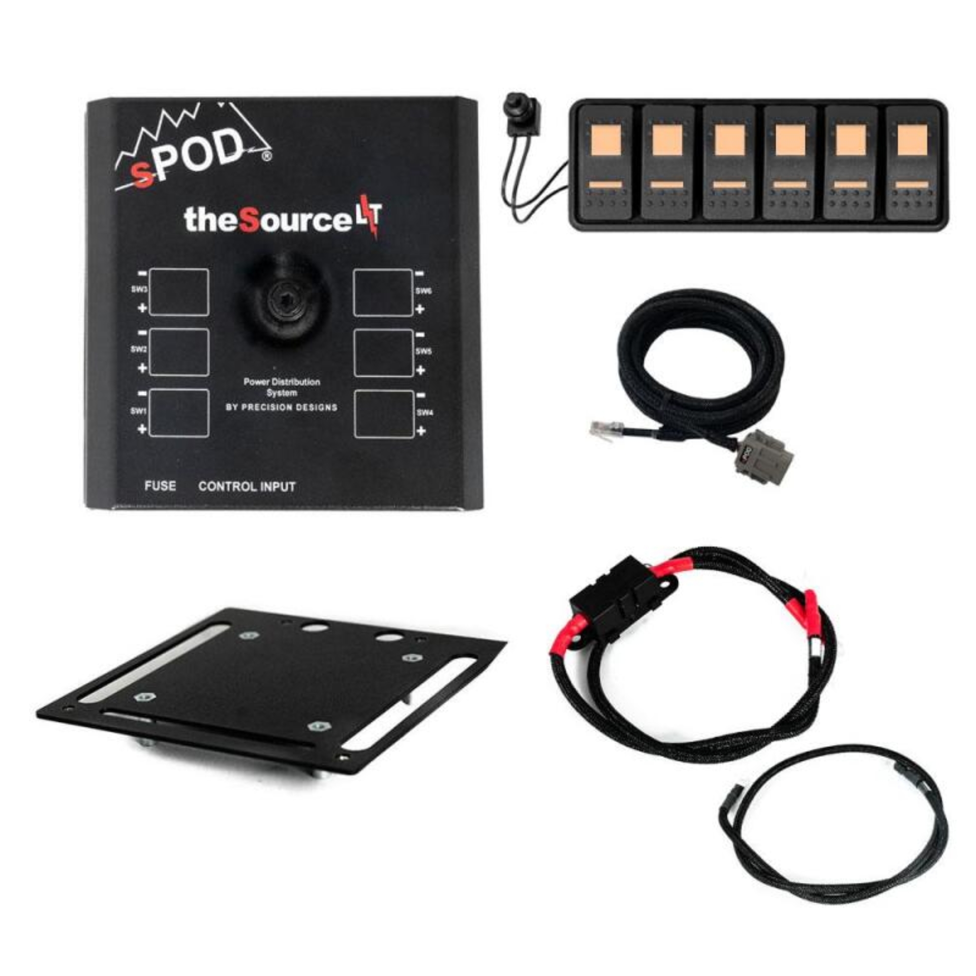 Picture of sPOD SourceLT Modular w/Amber LED for 36in Battery Cables