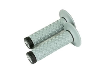 Picture of Renthal Soft/Firm MX Dual Compound Grips Tapered 1/2 Waffle - Gray/Black