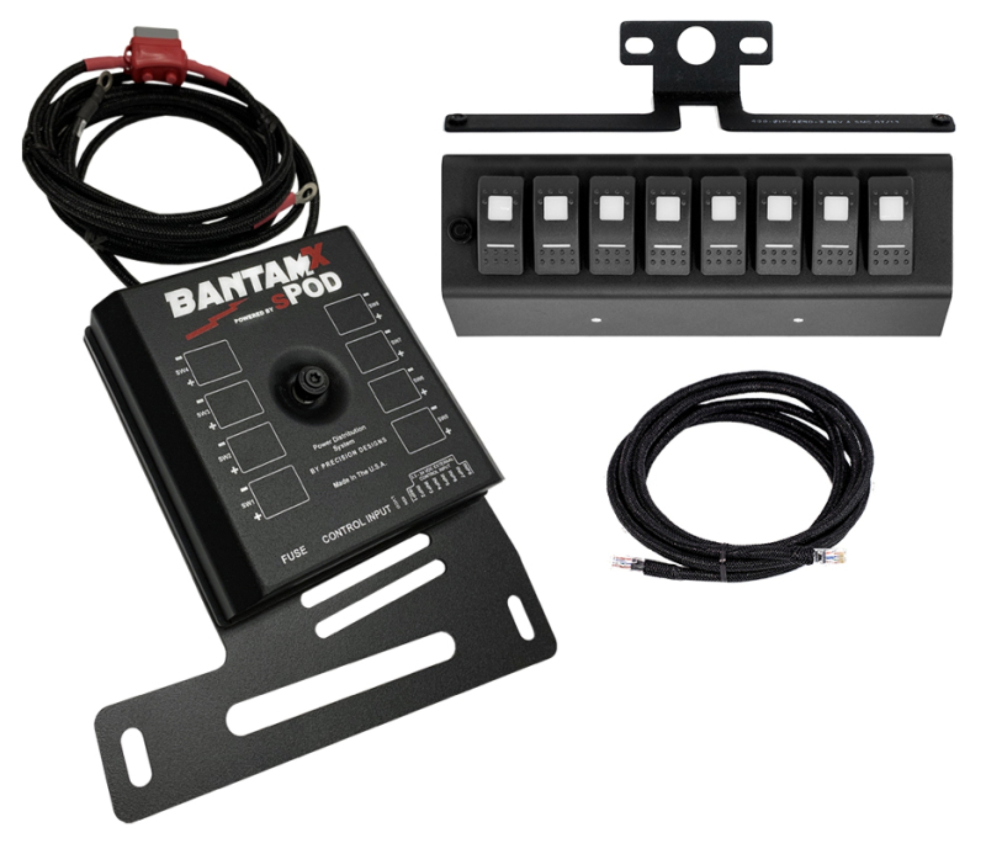 Picture of sPOD 07-08 Jeep Wrangler JK BantamX w/Amber LED Switch Panel