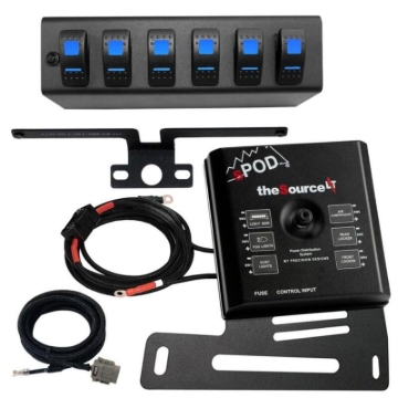 Picture of sPOD 07-08 Jeep Wrangler JK SourceLT w/Blue LED Switch Panel