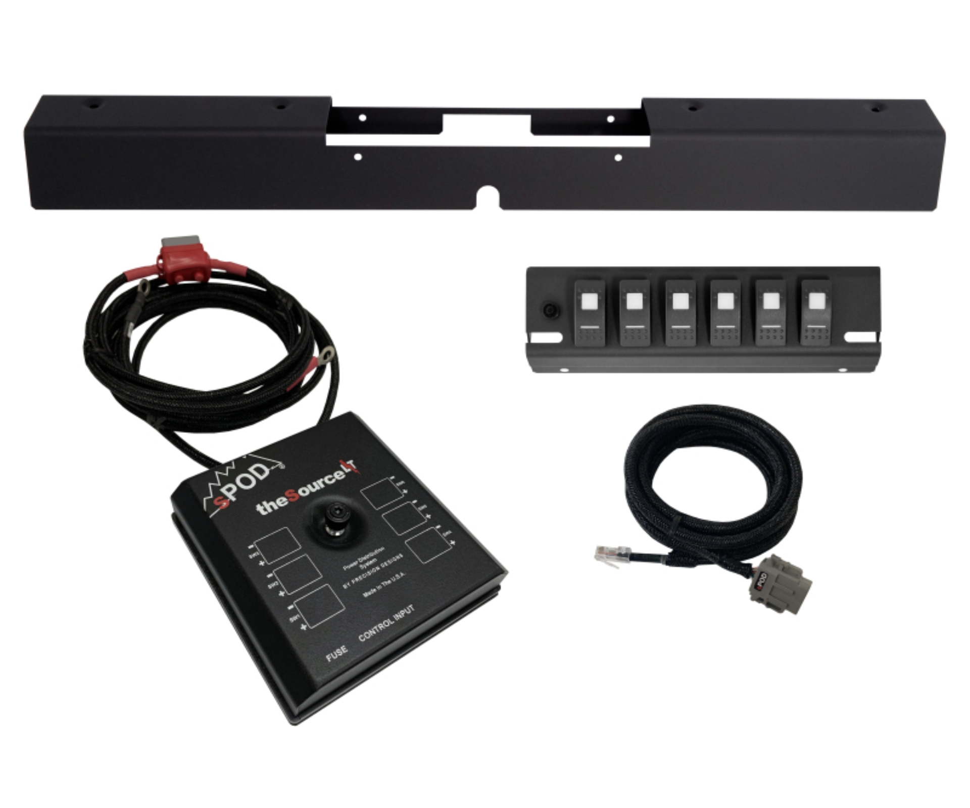 Picture of sPOD 03-06 Jeep Wrangler TJ/LJ SourceLT w/Red LED Switches