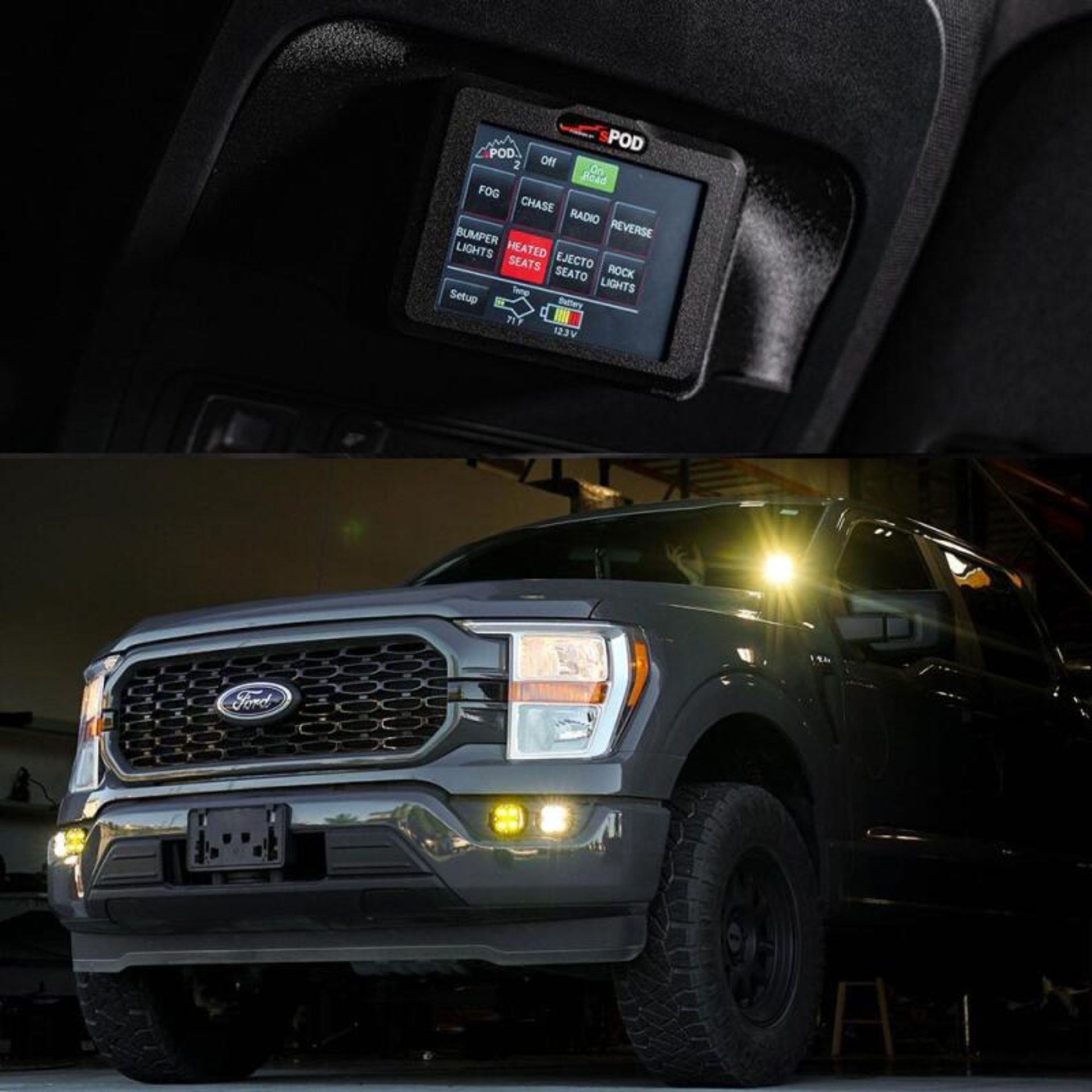 Picture of sPOD Ford 2021-On F-150 Touchscreen BantamX Vehicle Kit