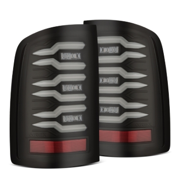 Picture of AlphaRex 07-13 GMC Sierra 1500/07-14 2500/3500HD (No Classic/Dually) Luxx-Series LED Tail Lights Blk