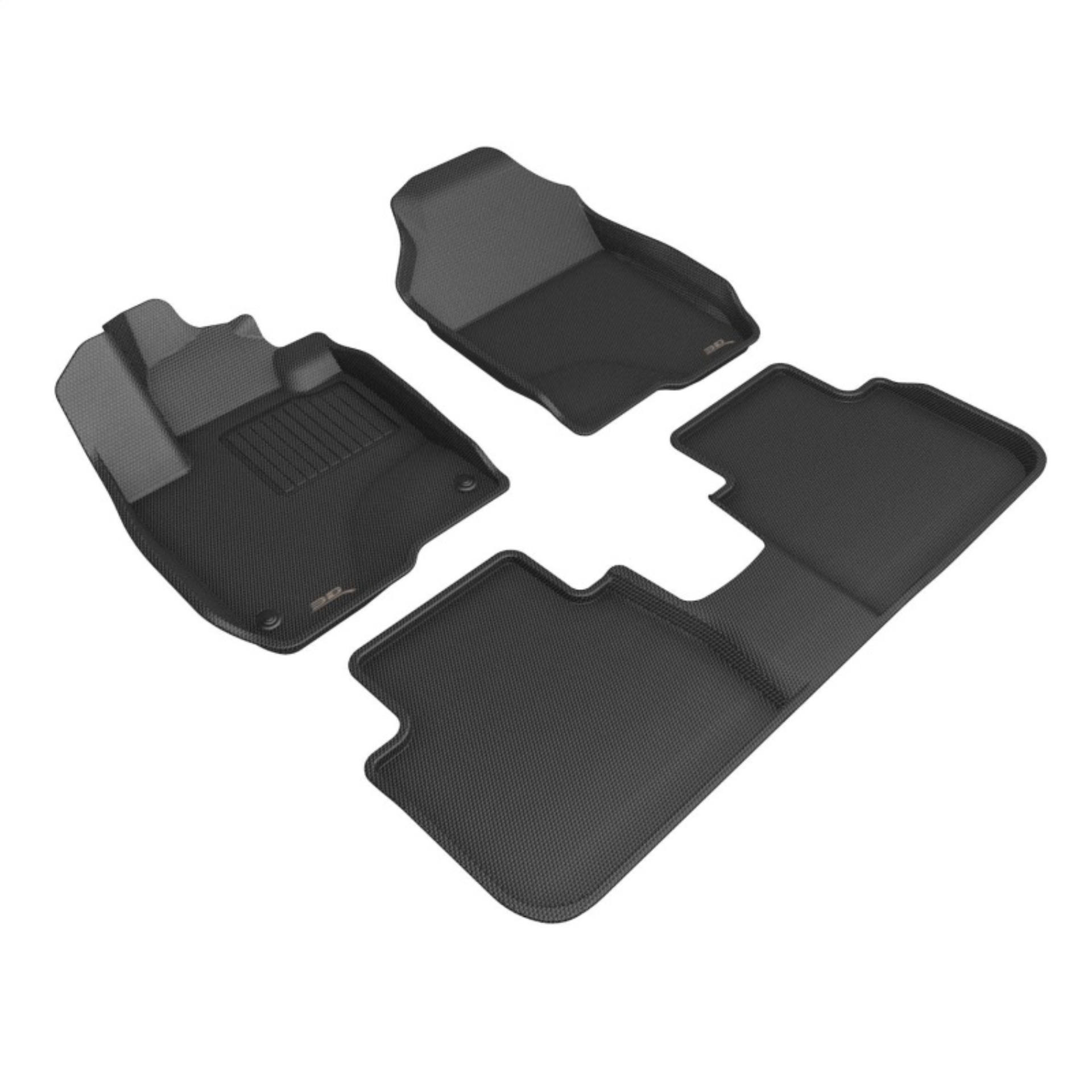 Picture of 3D MAXpider ACE Kagu-Front-Black Floor Mats - L1HD13101509