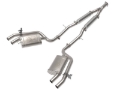Picture of aFe Gemini XV 3in to Dual 2-1/2in 304 SS Cat-Back Exhaust w/ Cut-Out 18-21 Kia Stinger L4-2.0L (t)