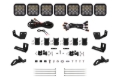 Picture of Diode Dynamics Prinsu/Sherpa Roof Racks- SS5 7-Pod CrossLink Mounting Kit Sport White Driving