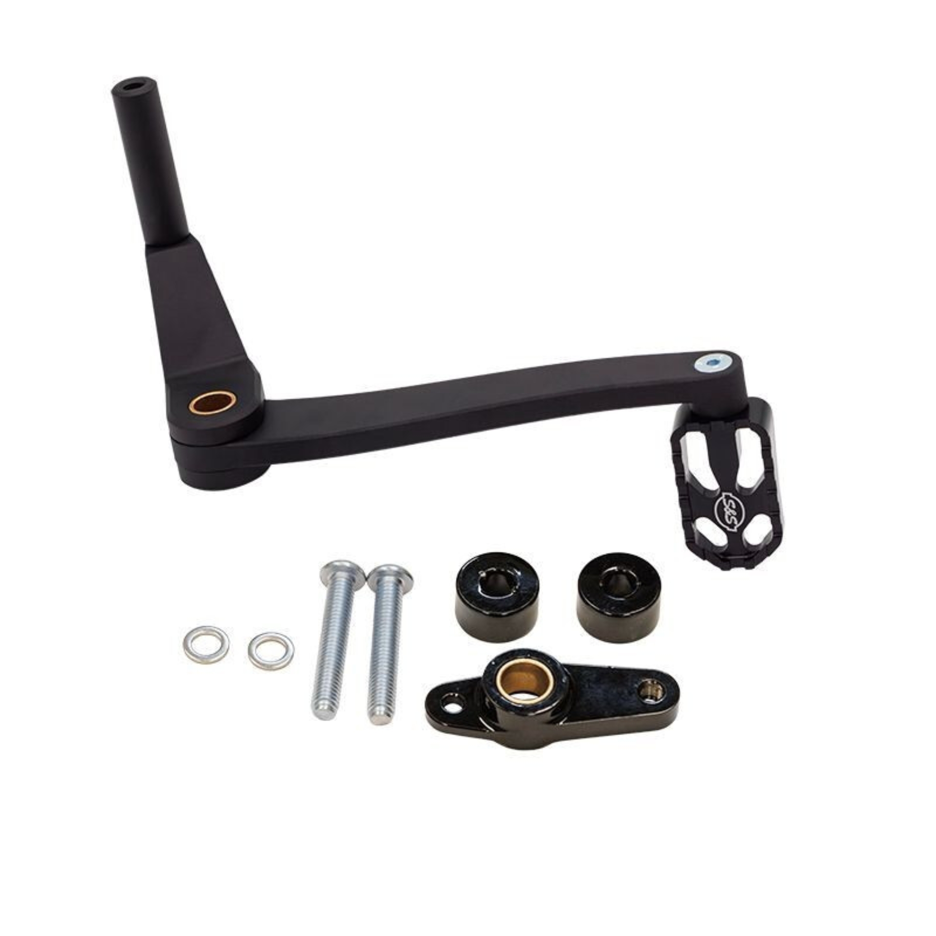 Picture of S&S Cycle 2018+ M8 Softail Mid Controls Billet Brake Lever Kit - Black