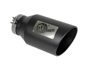 Picture of aFe Power Universal 5in Inlet 8in Outlet MACH Force-XP Clamp-On Exhaust Tip - Black