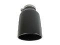 Picture of aFe Power Universal 5in Inlet 8in Outlet MACH Force-XP Clamp-On Exhaust Tip - Black