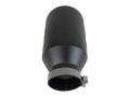 Picture of aFe Power Universal 5in Inlet 8in Outlet MACH Force-XP Clamp-On Exhaust Tip - Black