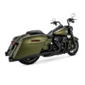 Picture of Vance & Hines 17-23 Harley Touring Models Blackbird 450 Slip-Ons - Black Contrast Finish End Caps