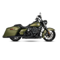 Picture of Vance & Hines 17-23 Harley Touring Models Blackbird 450 Slip-Ons - Black Contrast Finish End Caps