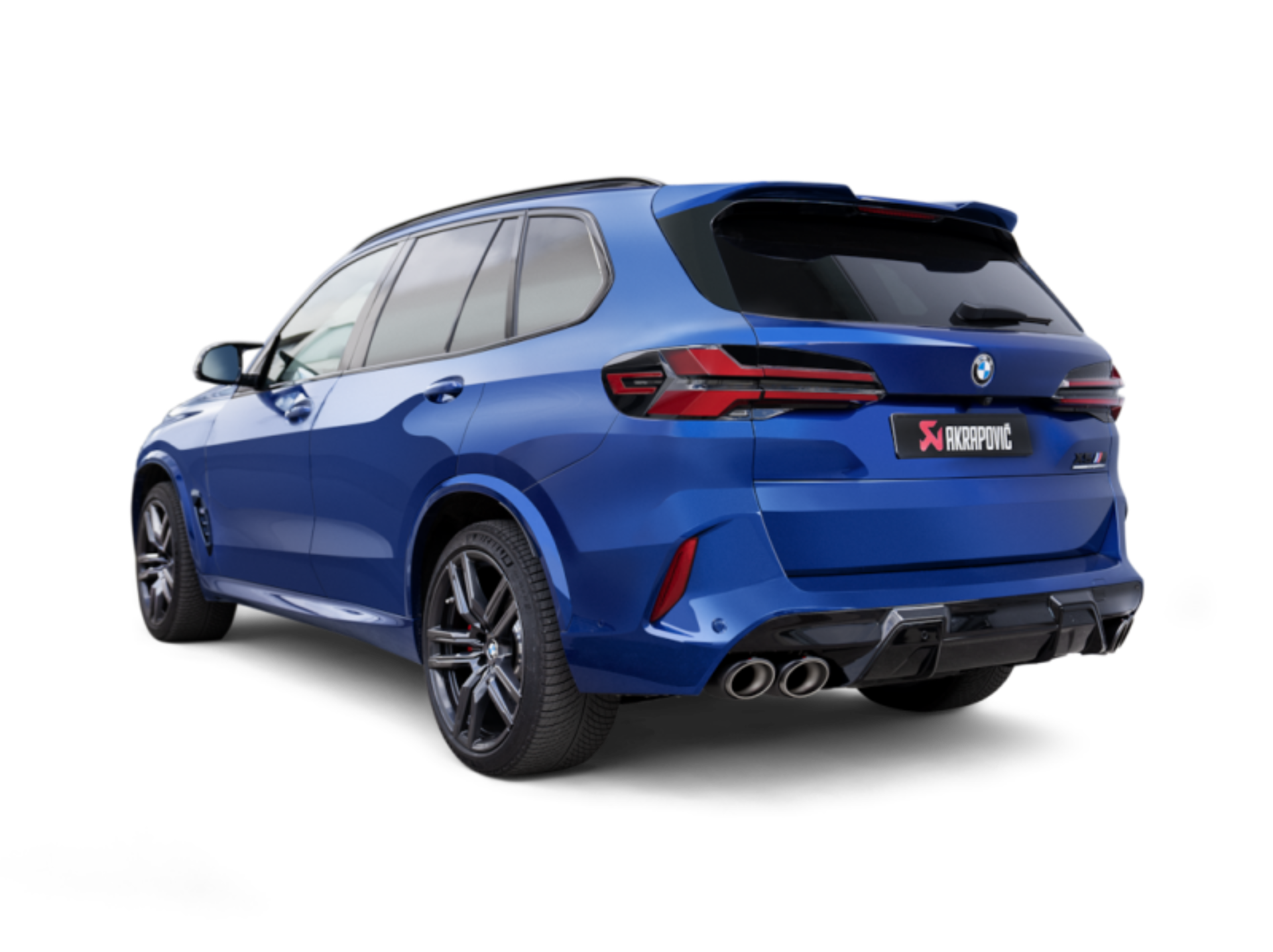 Picture of Akrapovic 2024+ BMW X5M / X6M (Face Lift) Slip-On Line (Titanium) w/Carbon Fiber Tips