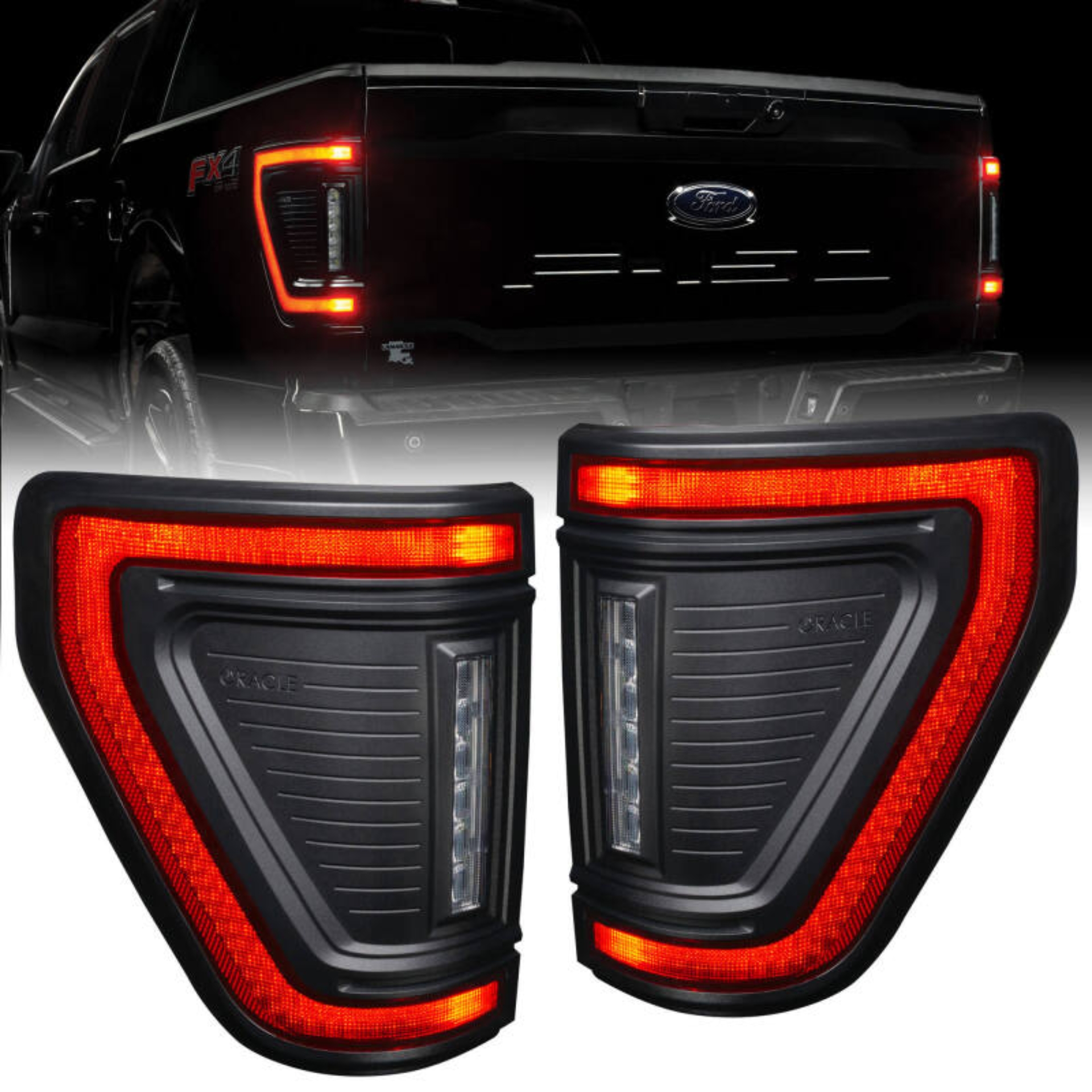Picture of Oracle Lighting 21-24 Ford F-150 Flush Style LED Tail Lights