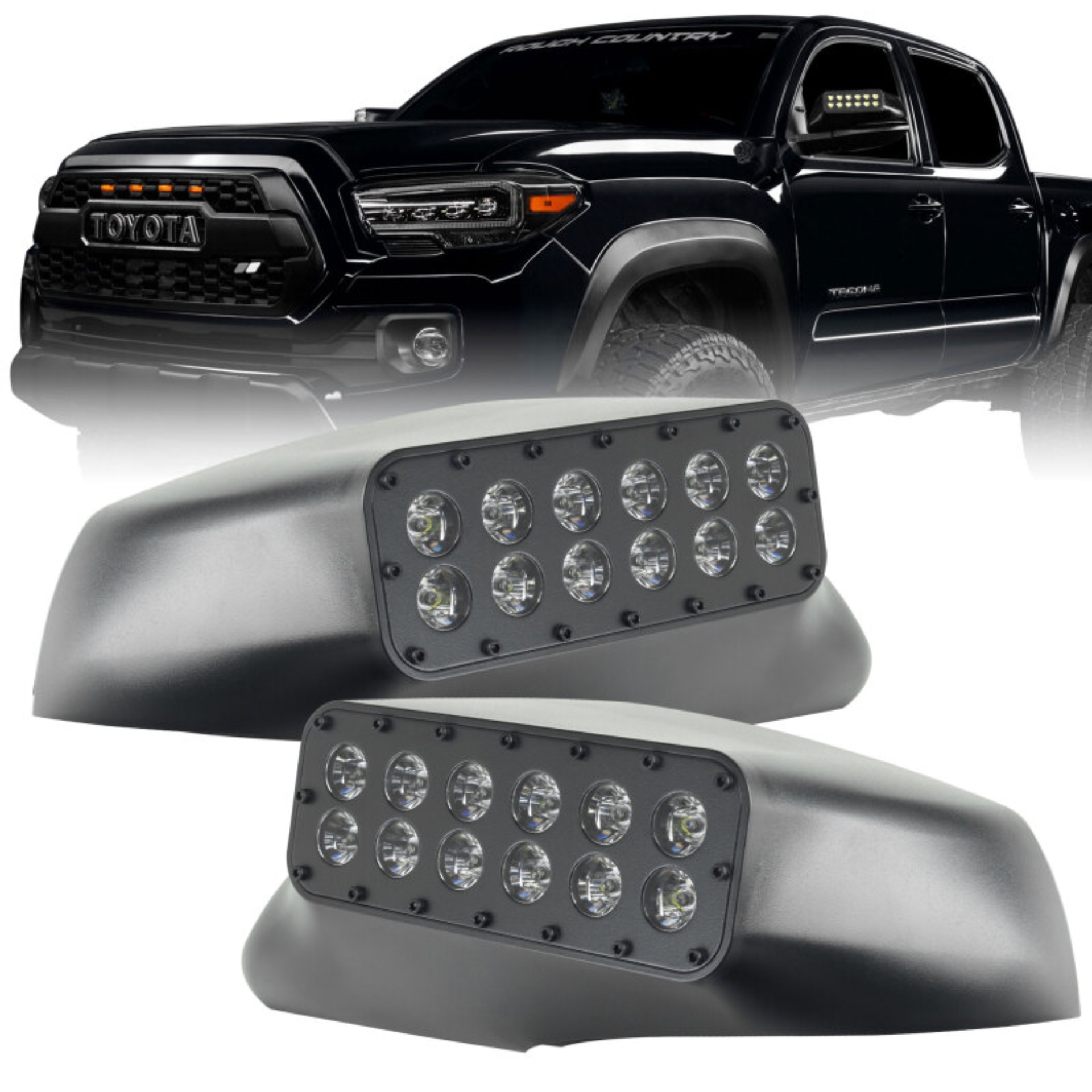 Picture of Oracle Lighting 16-23 Toyota Tacoma LED Off-Road Side Mirror Ditch Lights