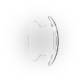 Picture of KC HiLiTES SlimLite 8in. LED Light Shield (Shield Only) - Clear
