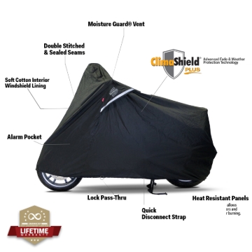 Picture of Dowco Scooter WeatherAll Plus Cover Black - XL