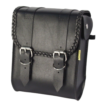 Picture of Willie & Max Universal Braided Sissy Bar Bag (8 in L x 10 in W x 4.5 in H) - Black