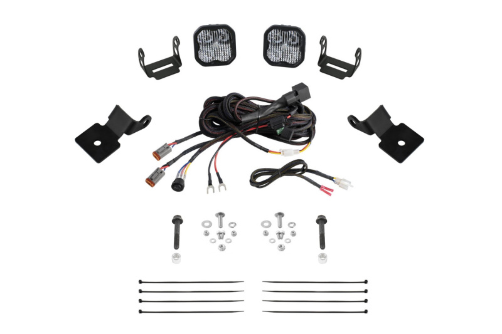 Picture of Diode Dynamics 14-18 Polaris RZR XP Stage Series SS3 A-Pillar Pod Kit - Sport White Combo