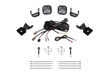 Picture of Diode Dynamics 14-18 Polaris RZR XP Stage Series SS3 A-Pillar Pod Kit - Sport White Combo