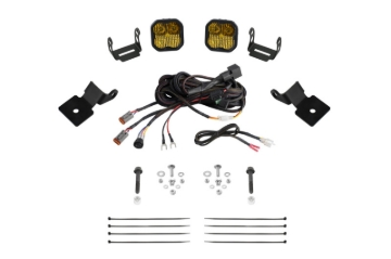 Picture of Diode Dynamics 14-18 Polaris RZR XP Stage Series SS3 A-Pillar Pod Kit - Pro Yellow Combo