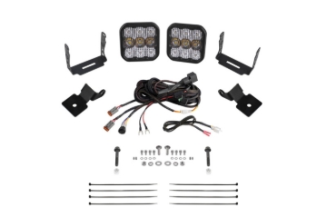 Picture of Diode Dynamics 14-18 Polaris RZR XP Stage Series SS5 A-Pillar Pod Kit - Pro White Combo