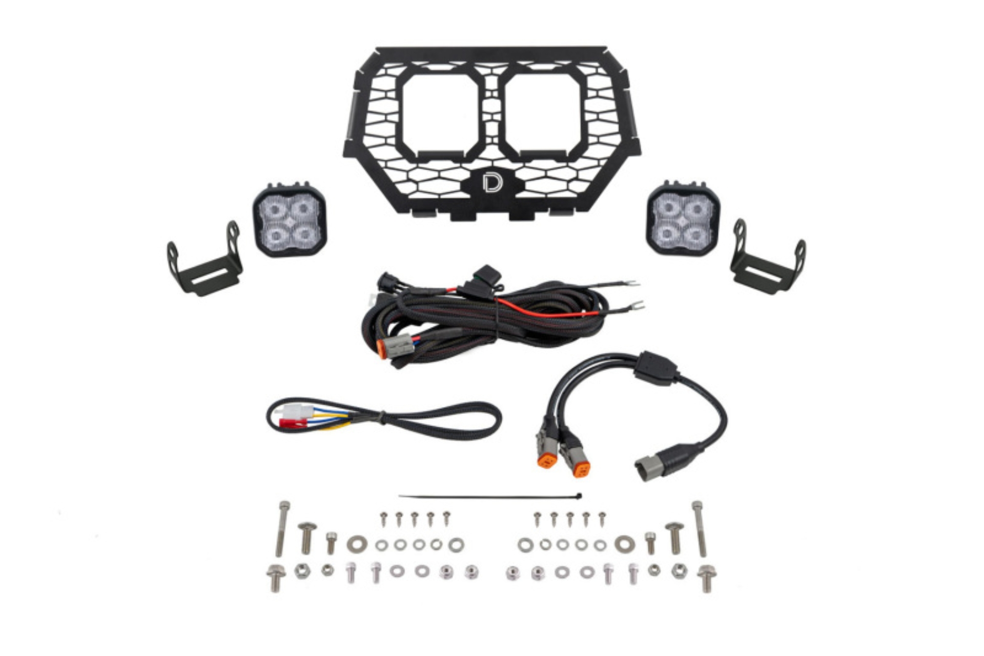 Picture of Diode Dynamics 14-18 Polaris RZR XP Stage Series LED Grille Kit - Sport White Fog