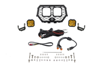 Picture of Diode Dynamics 14-18 Polaris RZR XP Stage Series LED Grille Kit - Pro Yellow Fog
