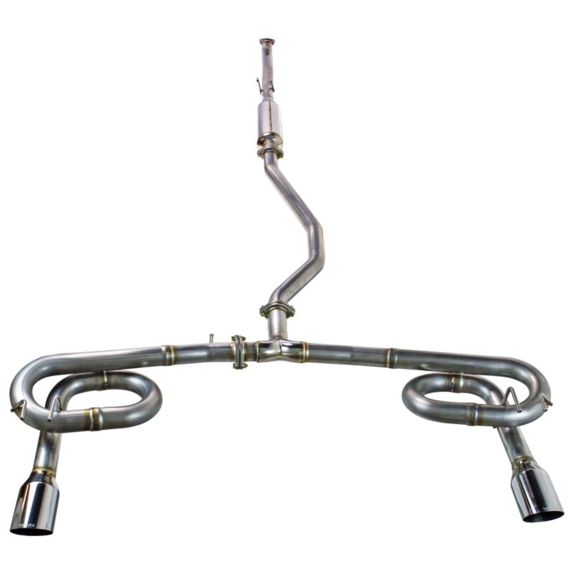 Picture of Remark 2022+ Honda Civic Sport Sedan (FE2) Cat-Back Exhaust - Dual Stainless Steel Tips