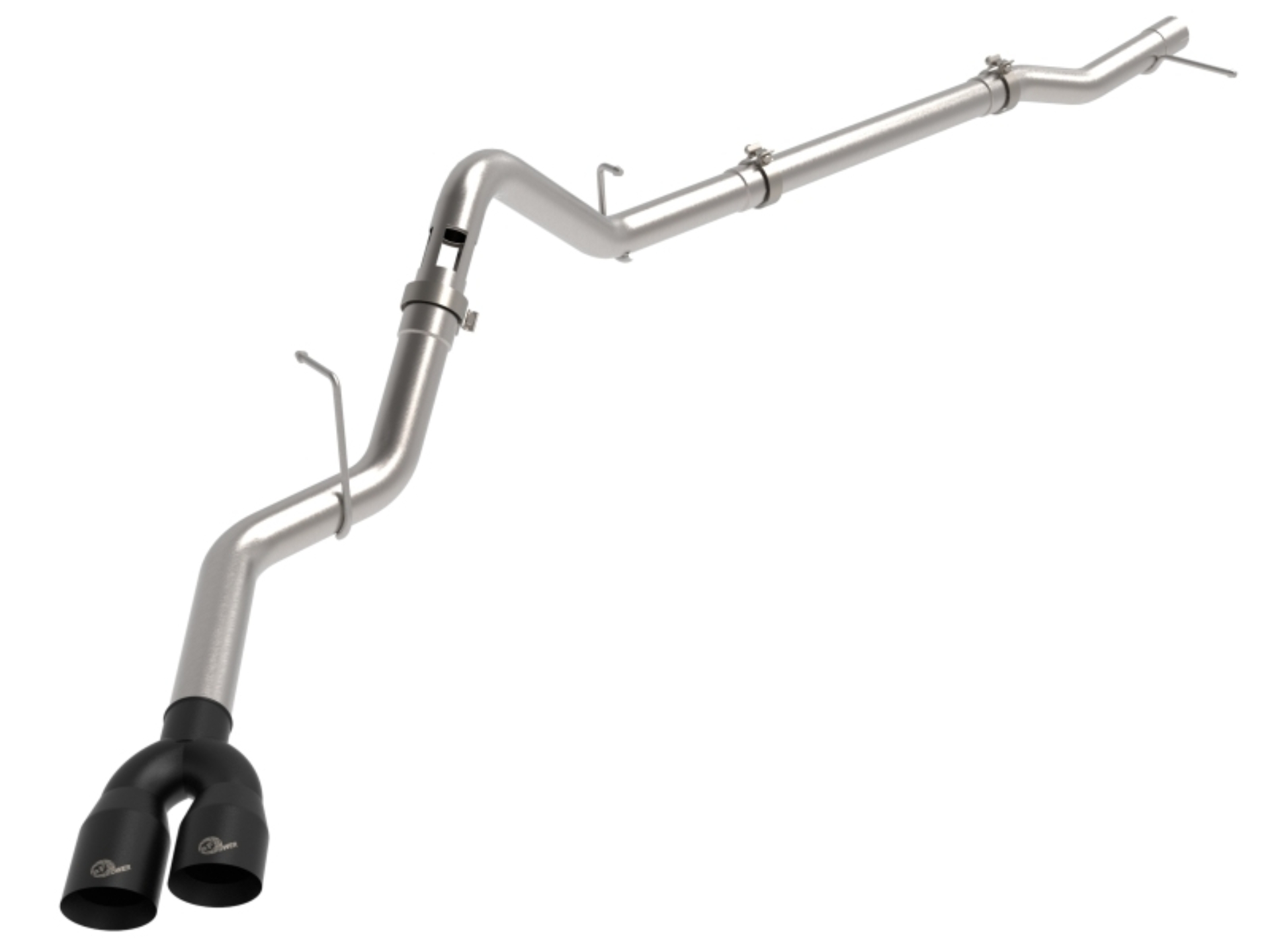 Picture of aFe Rebel XD Series 3 IN 304SS DPF-Back 23-24 GM Trucks L6-3.0L (td) LZ0- Dual Black Tip