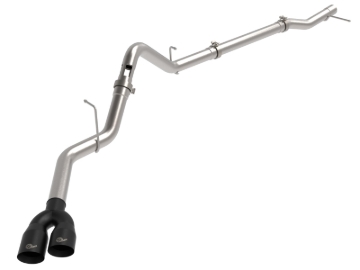 Picture of aFe Rebel XD Series 3 IN 304SS DPF-Back 23-24 GM Trucks L6-3.0L (td) LZ0- Dual Black Tip