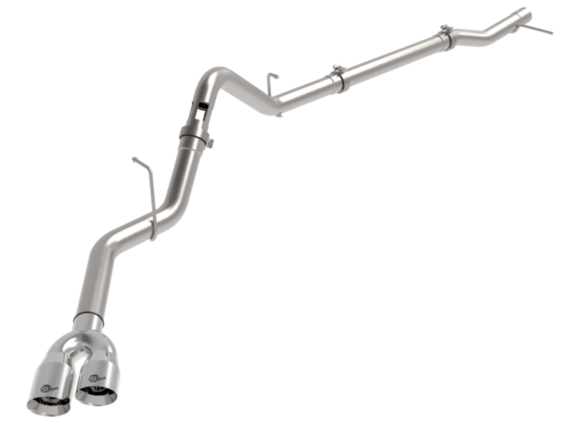 Picture of aFe Rebel XD Series 3 IN 304 Stainless Steel DPF-Back Exhaust w/Dual Polished Tips